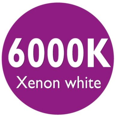 Luz blanca brillante de xenón de 6000 K