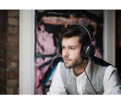 Philips Fidelio X2HR On Ear Wired Headphones High-Resolution Audio, Black 