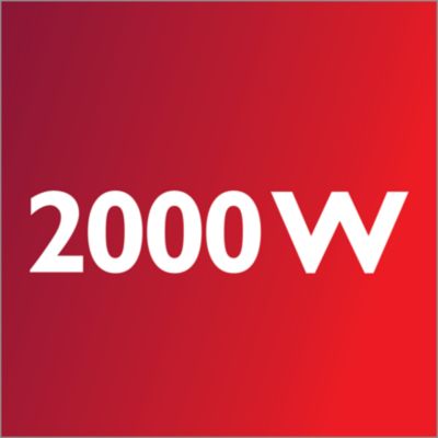 2000 W motor proizvaja moč sesanja 400 W