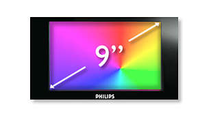 Écran couleur LCD TFT 22,9 cm (9") au format écran large 16/9