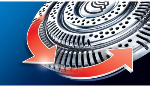 Testine DualPrecision per radere i peli lunghi e quelli più corti