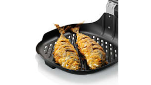 With a maximised surface, you can even grill a whole fish