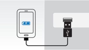 Ricarica il secondo dispositivo mobile tramite la porta USB