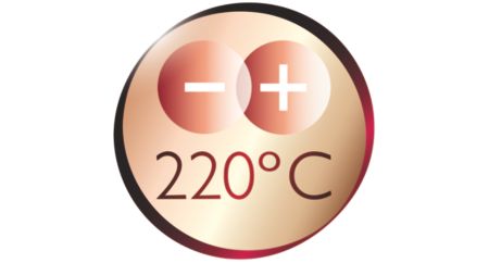 220°C professional high heat for perfect salon results