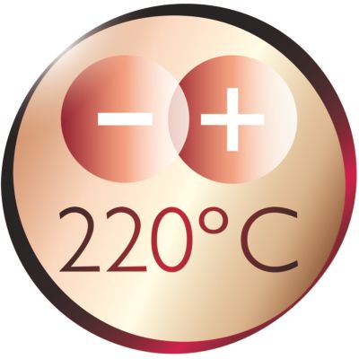 Temperatura profesional de 220ºC para obtener resultados de peluquería