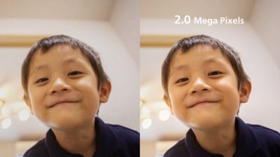 2.0 Mega Pixels resolution for extra image quality