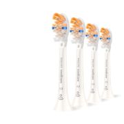 Sonicare A3 Premium All-in-One  Genuine Replacement Toothbrush Heads, White, 4 pack 