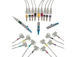 Complete Lead Set Diagnostic ECG Patient Cables and Leads