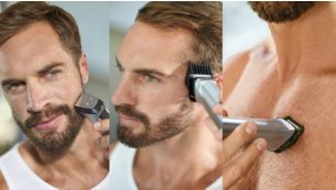 12 pezzi per rifinire barba e capelli