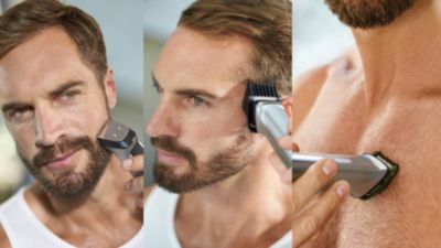 12 pezzi per rifinire barba e capelli