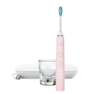DiamondClean 9000 Brosse à dents électrique avec application - Rose