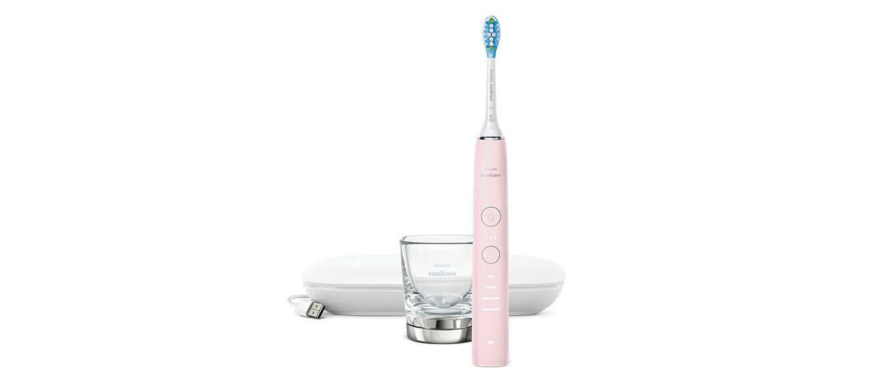 Continent Berri Mevrouw DiamondClean 9000 Elektrische sonische tandenborstel met app - Roze  HX9911/29 | Sonicare