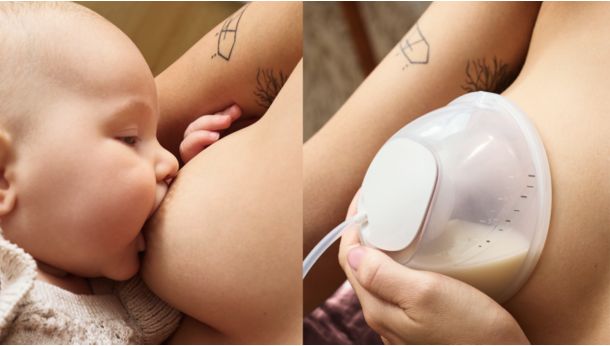 Rinnapump, mis jäljendab beebi joomisrütmi