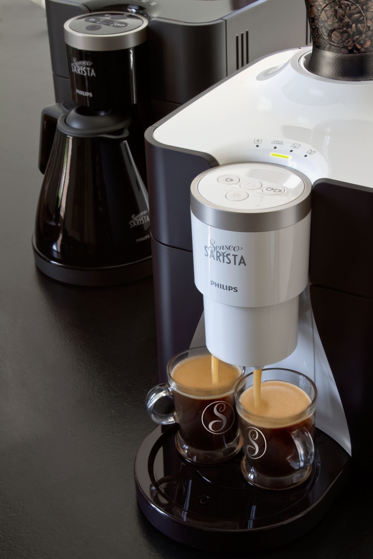 SARISTA Machine à café avec étuis à grains HD8010/10