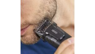 18 hauteurs réglables (1-18 mm) pour une barbe uniforme ou une barbe de 3 jours impeccable