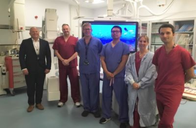 Clinical team with Philips interventional cardiology system at University Hospitals Sussex to enhance heart disease diagnosis
