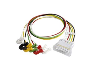 6-adriges Elektrodenkabel, Clip Telemetrie-Elektrodenkabel