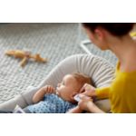 Measures and records your child’s temperature