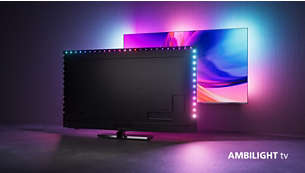 Philips TV with immersive Ambilight.