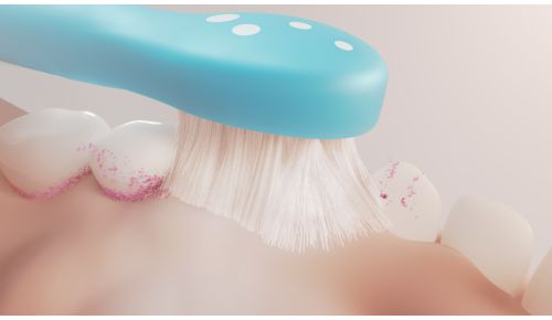 Skånsom børstning, der beskytter de små smil