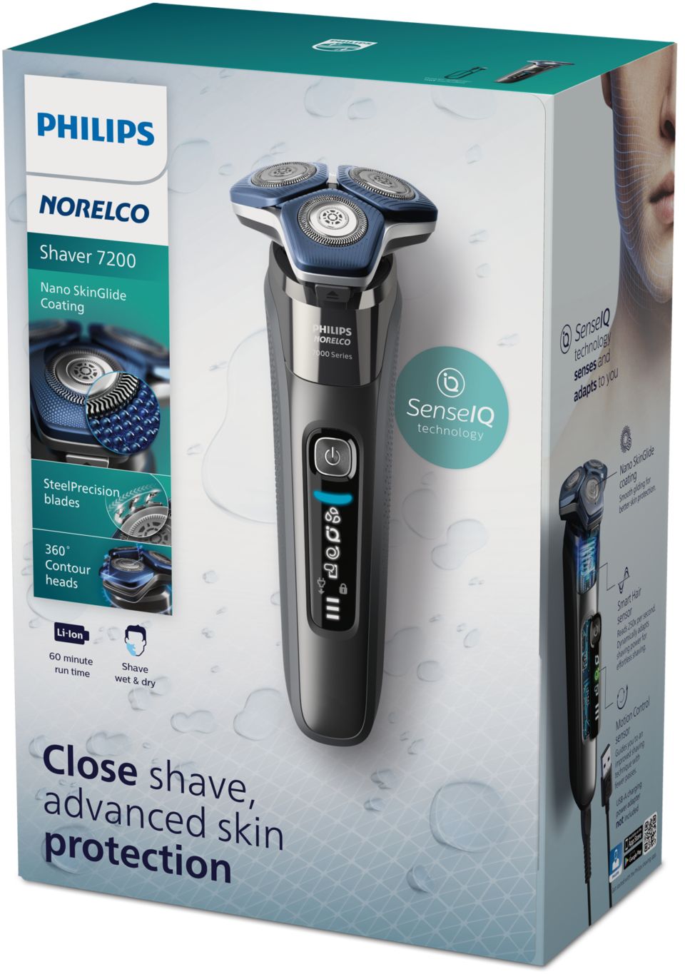 Shaver series 7000 Wet & Dry electric shaver S7887/82 | Norelco