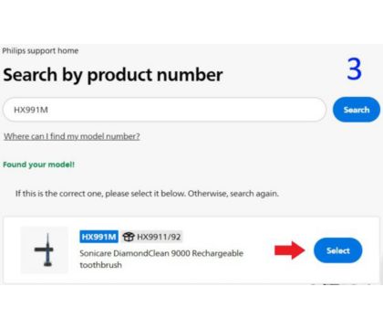 Search by product number