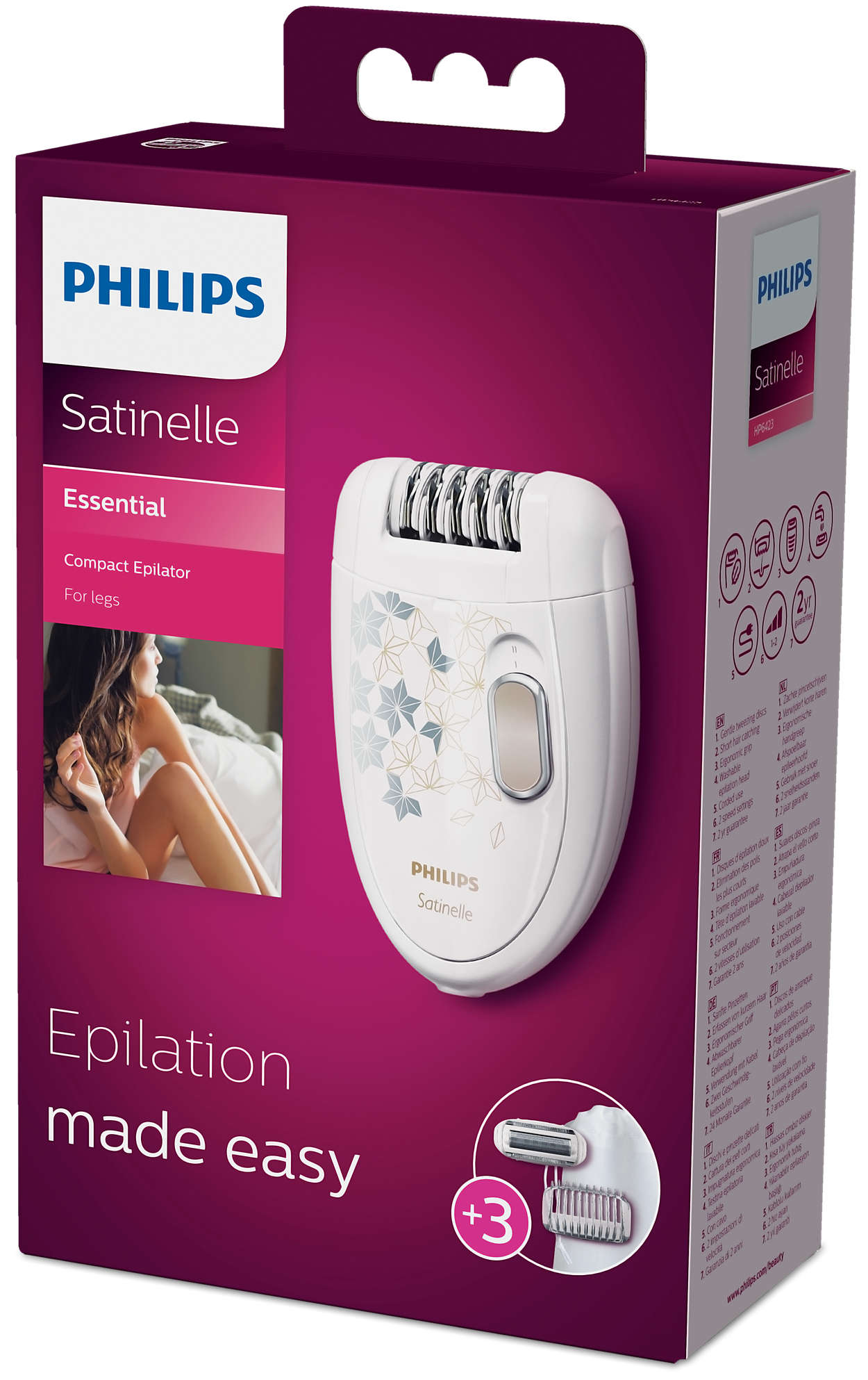 Essential Compact epilator HP6423/00 | Philips