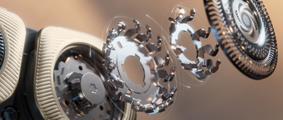 View of electric shaversystem