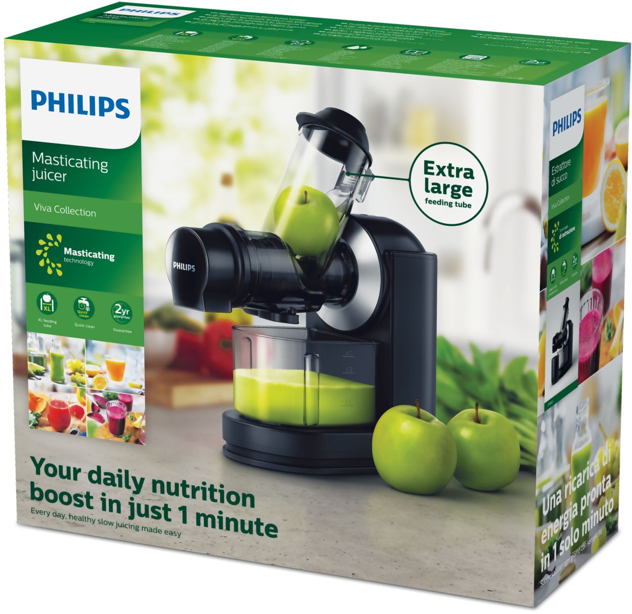 Philips HR1889/70 | Slow Collection Juicer Viva