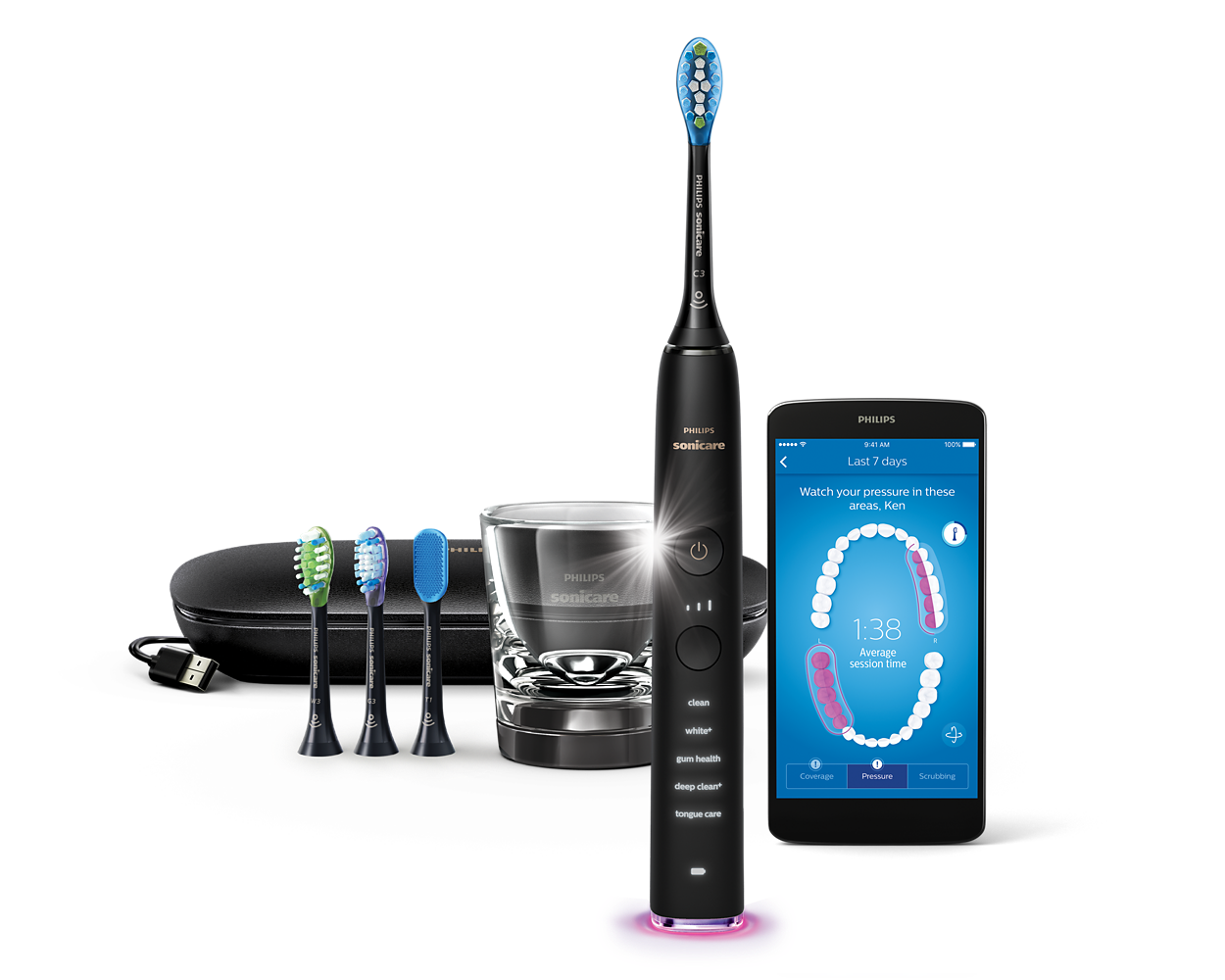 DiamondClean Smart Sonic electric toothbrush with app HX9924 DiamondClean Smart Sonic electric toothbrush with app HX9924