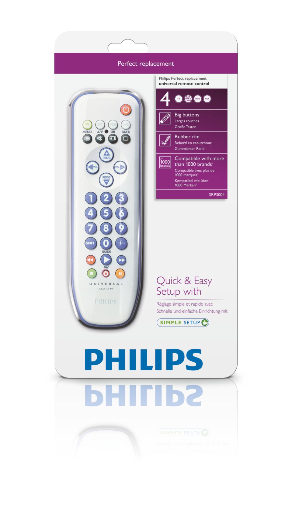 Philips universal deals remote setup