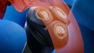 Shave gently with the Sensitive mode