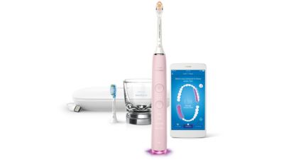 DiamondClean Smart 9350 Rechargeable Toothbrush HX9902/75 | Sonicare