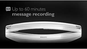 錄音機可錄製長達 60 分鐘的訊息