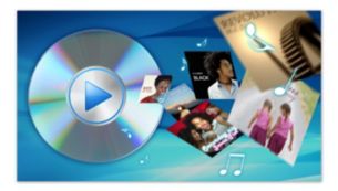 DVD, DivX ®, MP3, dijital haklar yönetimi içermeyen AAC, WMA, FLAC, OGG ve JPG dosyalarını oynatın