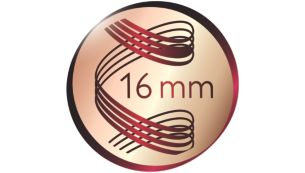 Diamètre de 16 mm, pour des boucles pleines de vie