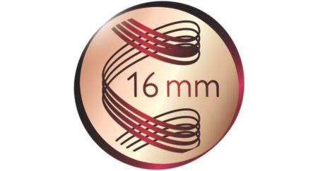 Diamètre de 16 mm, pour des boucles pleines de vie