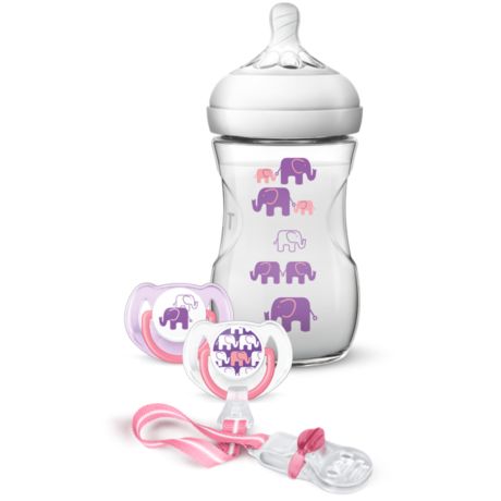 SCD628/13 Philips Avent Natural elephant design gift set