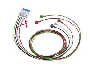 5-adriges Elektrodenkabel mit Druckknopf, AAMI, IS Elektrodenkabel