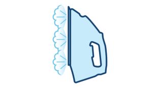 Вертикальне відпарювання для усунення складок на підвішених речах