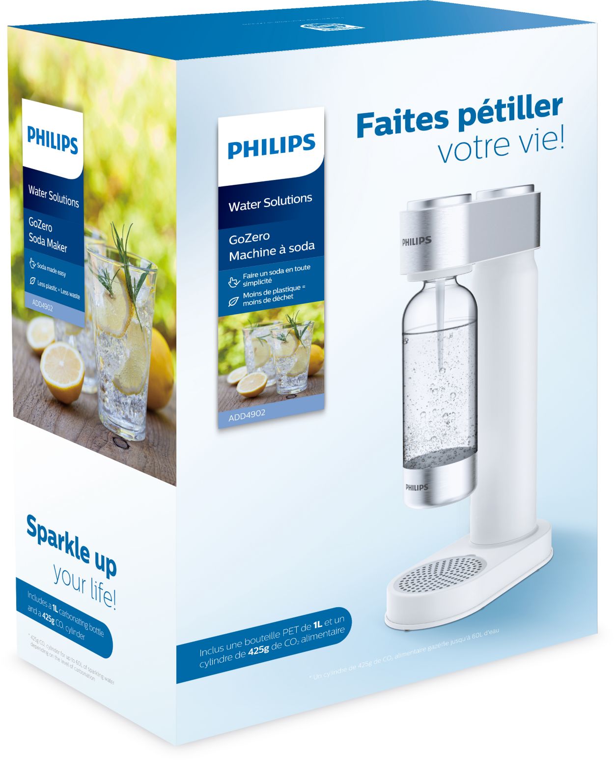 Philips - bouteille de 1l inox pour machines à gazéifier add917sst - pas cher