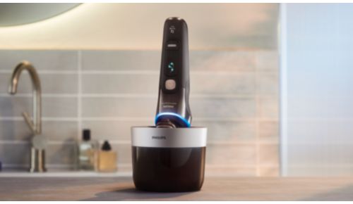 Limpieza a fondo en 1 minuto para obtener un afeitado higiénico