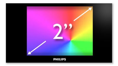 2" full color display for smooth and intuitive navigation