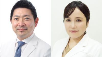 堂肥智孝博士と本間美穂博士の肖像画