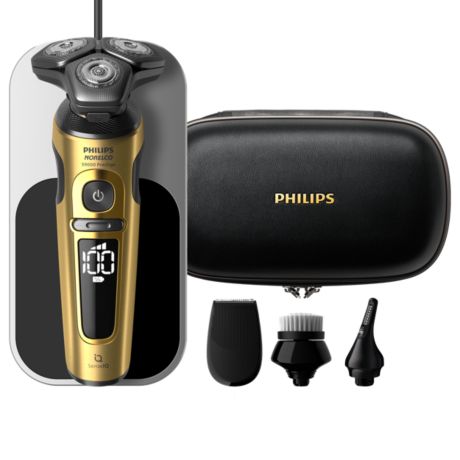 SP9888/83 Philips Norelco Shaver S9000 Prestige Wet & Dry Electric shaver with SenseIQ