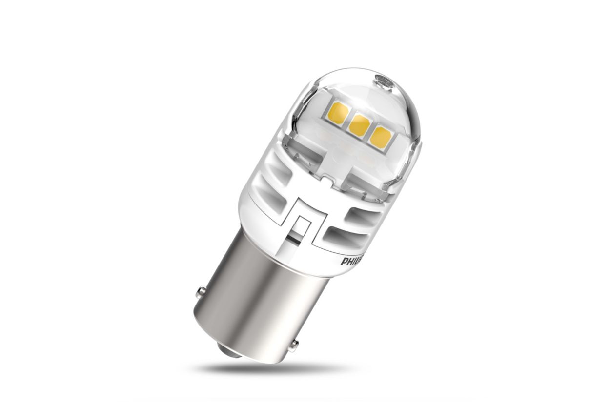 2x LED bulbs Philips P21/5W Ultinon PRO6000 - White 6000K - BAY15D -  11499CU60X2