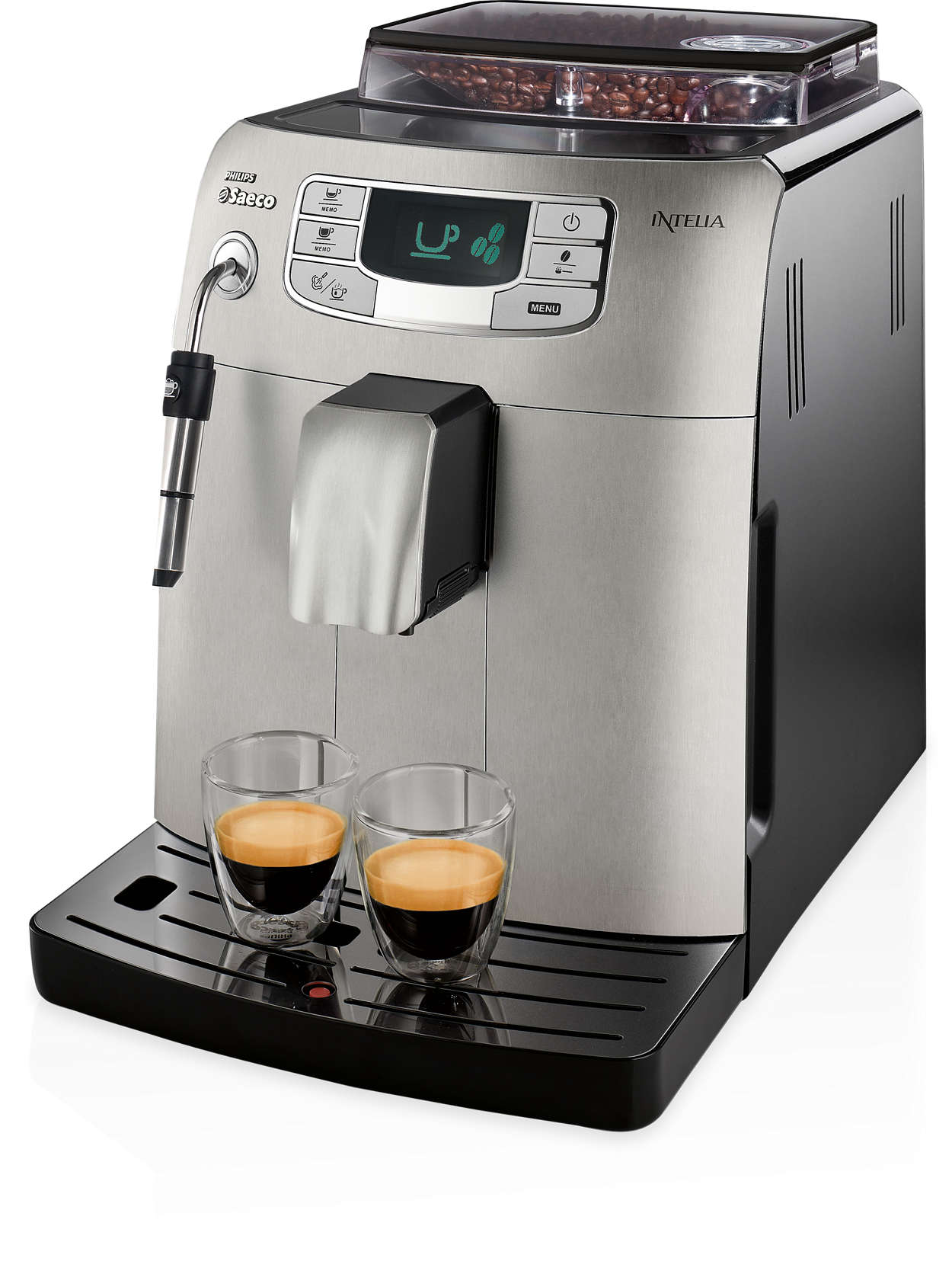 gelijktijdig heilige textuur Intelia Volautomatische espressomachine HD8752/83 | Saeco