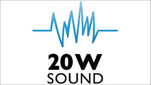 Feel the power of 20 W(2x 10W) RMS