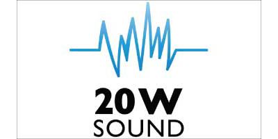 Feel the power of 20 W(2x 10W) RMS