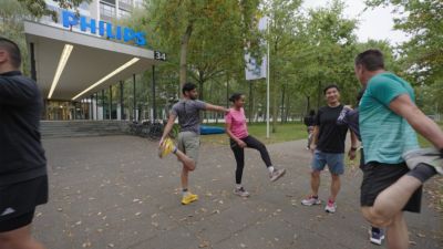 Aftermovie van de teamestafette van Philips-collega's tijdens de Marathon Eindhoven 2025